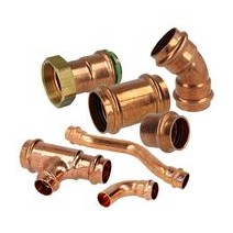 Copper and Gunmetal press fittings contour (V)