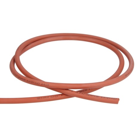 Ignition cable silicone, to 180 °C, per m, red