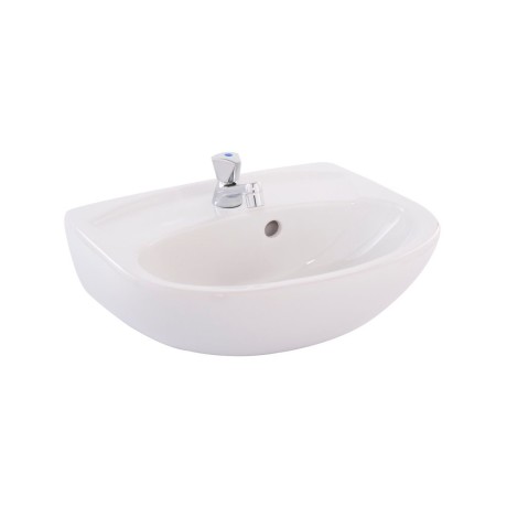 Villeroy & Boch O.novo washbasin set with pillar tap 450 mm x 350 mm