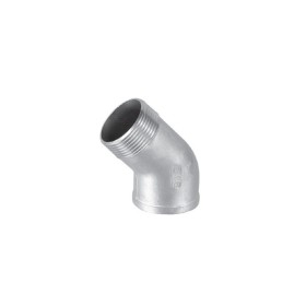 Stainless steel screw-fitting elbow 45° 3/8" IT/ET