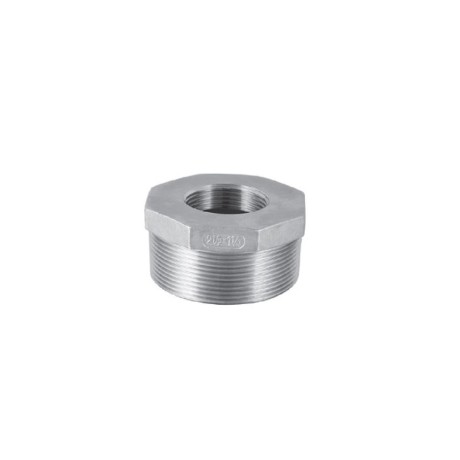 Stainless steel screw fitting bush reducing 1/4" x 1/8" IT/ET