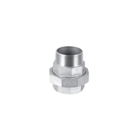 Stainless steel screw fitting union flat seat 1/8"...