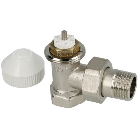 Thermostatic valve 1/2" angle with presetting
