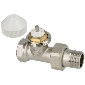 Thermostatic valve 1/2" straight with presetting