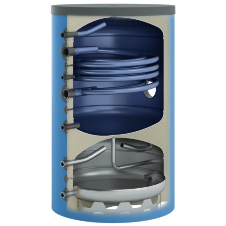 OEG warmtepomp-combinatieboiler 300 l met 1 buiswarmtewisselaars blauw