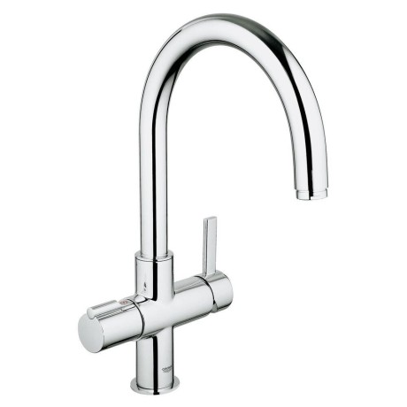Grohe Kitchen mixer and boiler Red Duo L-size C-spout supersteel 30079DC1