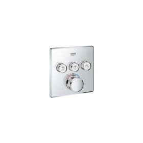 Grohe Thermostat with 3 shut-off valves square chrome...