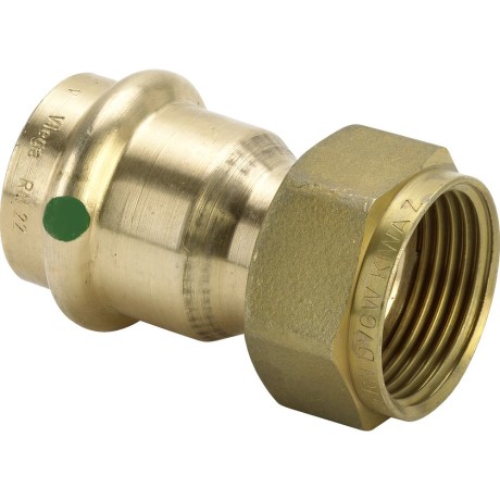 Viega Sanpress connection screw fitting 54 mm x 2 3/8" flat-sealing V contour 265328