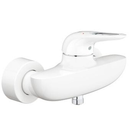 Einhand-Brausebatterie Eurostyle moon white mit offenem Hebel