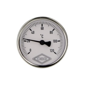 bimetaal-wijzerthermometer 0-120°C 63 mm sensor met...