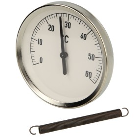 Bimetaal-aanlegthermometer 0-60°C behuizing 80 mm