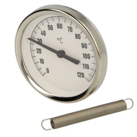 Bimetaal-aanlegthermometer 0-120°C behuizing 63 mm