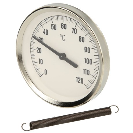 Bimetal contact thermometer 0-120°C case 80 mm