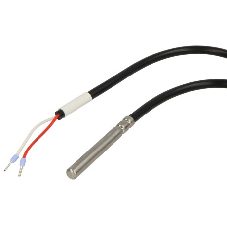 Alre-IT Sleeve temperature sensor HFP 100/PVC cable sensor 1.0 m IP 65 PT-100 sensor