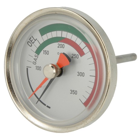 Flue gas temperature controller, 100 mm sensor length Ø 80 mm