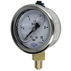 Glycerine pressure gauge 1/8" radial