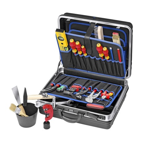 Knipex Tool case stocked for sanitation- heating-air conditioning 002105HKS