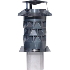 Chimney cowl Windkat Ø 130 with square plug-in...