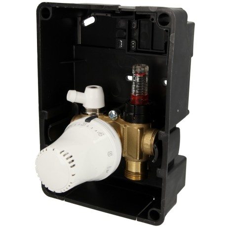 Simplex regulation box TH with outer thermostatic head Exclusiv white