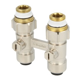 Simplex bi-tube valve block Tectite Ø 15 mm x...