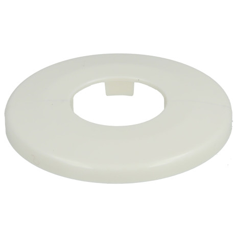 Pipe collars Ø 27 mm white (DN 20-3/4") external Ø 65 x h 6.5 mm
