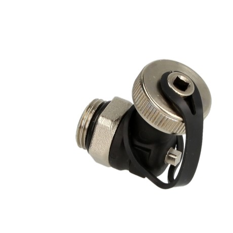 FE valve 1/2", self-sealing, nickel- plated, filling and draining tap