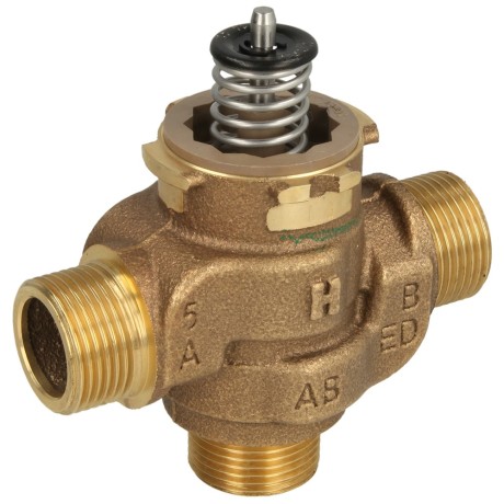 Three-way diverter valve VCZMG6000 ¾" ET, Honeywell