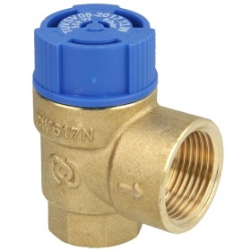 Safety valve f. water, ½", 8 bar with...