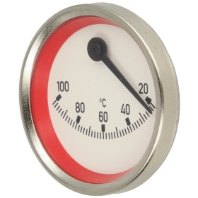 Contact thermometer eccentric red