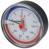 Thermo-Manometer 0-2,5 - 4 bar 20-120&deg;C 80 mm axial 1/2 Zoll