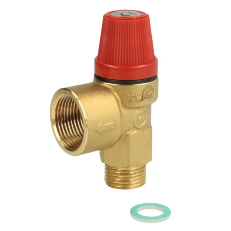 Ferroli Safety valve 3 bar 1/2" a x 3/4" i 551043