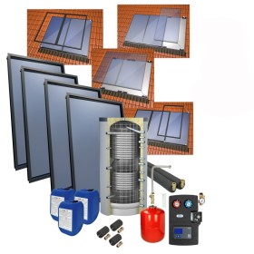 OEG Solarpaket 4plus Indach 4 Kollektoren