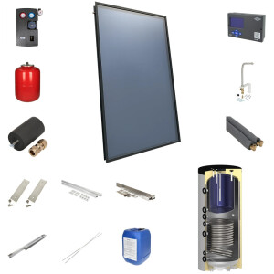 OEG Solarpaket 4plus Flachdach 500 Liter Kombispeicher 3...