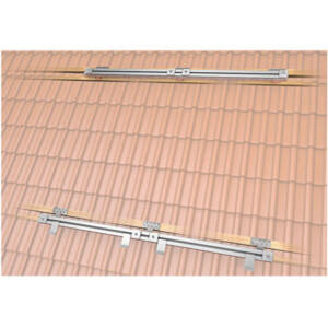 On-roof mounting set 2plus 5 collectors tiled roof