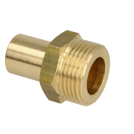 Pipe socket Ø 22 mm x 3/4" ET large contact surface for solar pipes