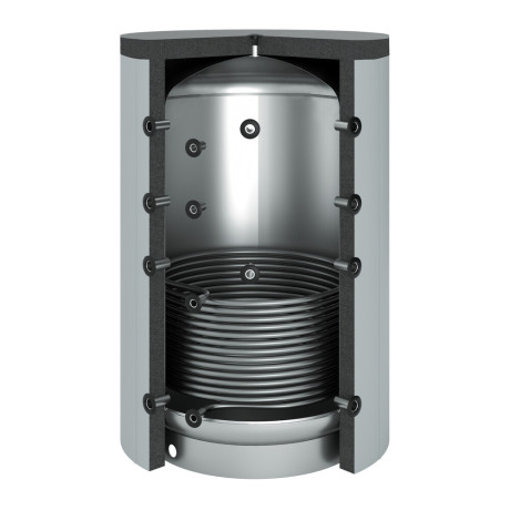 OEG buffer storage tank 5,000 litres with 1 smooth-pipe heat exchanger