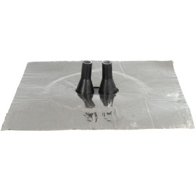Aluminium butyl sealing sleeve 150 x 150 mm Ø 8 -...