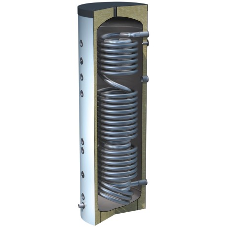OEG Hygienic storage tank 300 litres with 3 smooth pipe heat exchangers