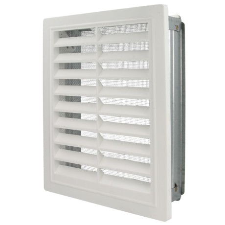Upmann ventilation grille with fly wire, installation frame 150x200 mm