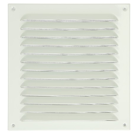 Weather protection grill aluminium traffic-white 250 x 250 mm