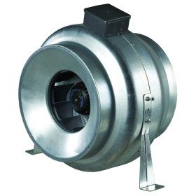 Radial pipe fan DN 150 with mounting console