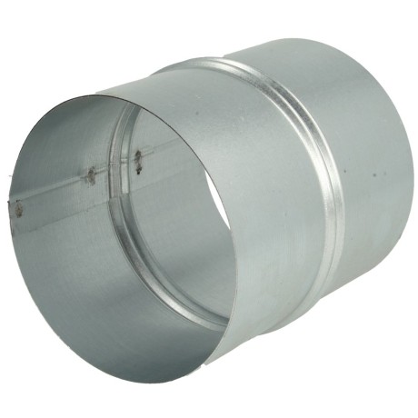 inner connector, Ø 100 mm galvanised steel, 110 mm long