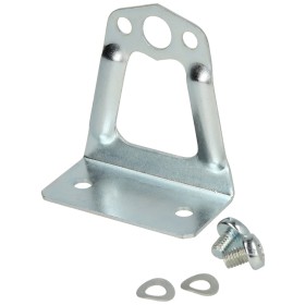 Bracket with screw for oil filters with heating