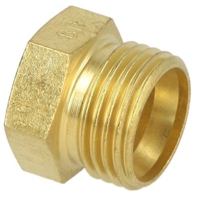 Nipple connection15 mm x 1/2&quot; brass