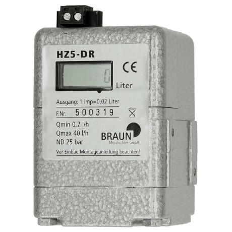 Ölmengenzähler HZ5DR mit LCD-Digitalanzeige und Impulsgeber