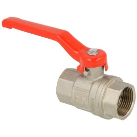 Brass ball valve 1 1/2" IT/IT, MS 58 with steel...