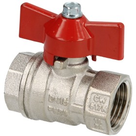 Brass ball valve 1/2&quot; IT/IT, DN 15 with wing...