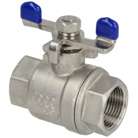Ball valve with wing handle 1/2" IT/IT stainless steel