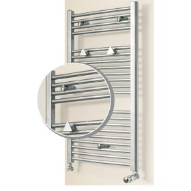 OEG bathroom radiator set Bahama white 806 W curved