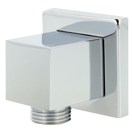 Wandanschlussbogen Quattro Messing verchromt, mit RV